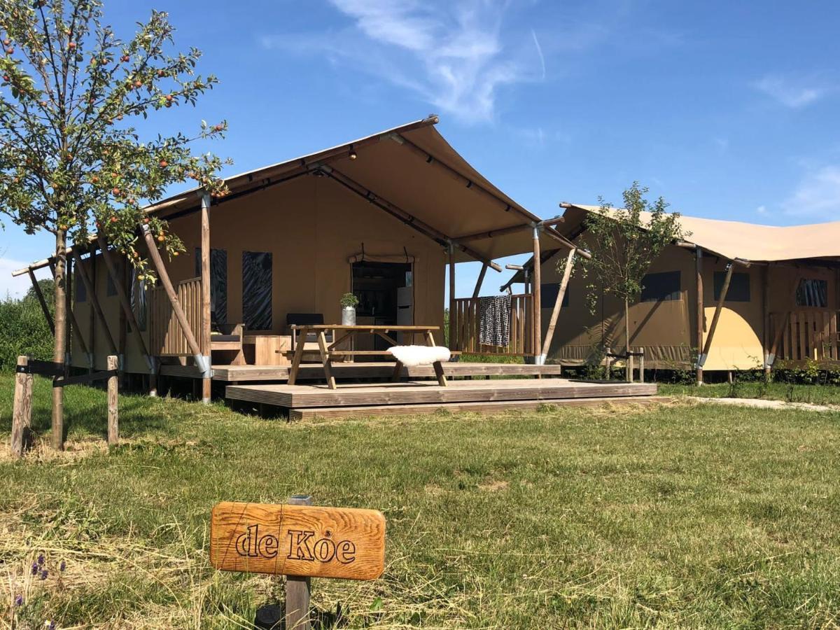De Hazelaarshof Luxe Glampingtent Bij Natuurgebied De Millingerwaard Kekerdom Zewnętrze zdjęcie