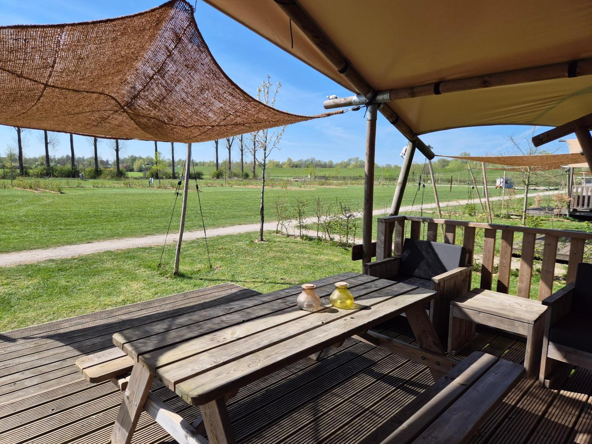 De Hazelaarshof Luxe Glampingtent Bij Natuurgebied De Millingerwaard Kekerdom Zewnętrze zdjęcie
